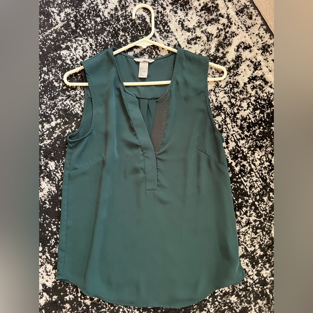 Emerald green blouse